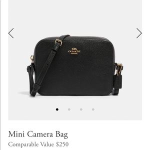 Coach- Black mini camera bag